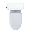 Toto(R) Washlet(R)+ Eco Guinevere(R) Elongated 1.28 Gpf Universal Height Toilet With S7 Classic Bidet Seat, Cotton White - MW9744724CEFG#01