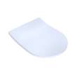 Toto(R) Softclose(R) Slim D-Shape Seat And Lid For Rp Wall-Hung Toilet, Cotton White - SS247R#01