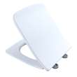 Toto(R) Softclose(R) Slim Square Seat And Lid For Sp Wall-Hung Toilet, Cotton White- SS249R#01
