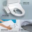 Toto(R) Washlet(R) Kc2 Electronic Bidet Toilet Seat With Heated Seat And Softclose Lid, Round, Cotton White - SW3023#01