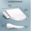 Toto(R) Washlet(R) Kc2 Electronic Bidet Toilet Seat With Heated Seat And Softclose Lid, Elongated, Cotton White - SW3024#01