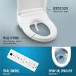 Toto(R) Washlet(R) C5 Electronic Bidet Toilet Seat With Premist And Ewater+ Wand Cleaning, Round, Cotton White - SW3083#01