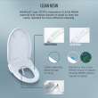 Toto(R) Washlet(R) C5 Electronic Bidet Toilet Seat With Premist And Ewater+ Wand Cleaning, Round, Cotton White - SW3083#01