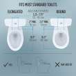 Toto(R) Washlet(R) C5 Electronic Bidet Toilet Seat With Premist And Ewater+ Wand Cleaning, Round, Cotton White - SW3083#01