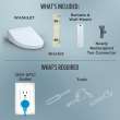 Toto(R) Washlet(R) C5 Electronic Bidet Toilet Seat With Premist And Ewater+ Wand Cleaning, Round, Cotton White - SW3083#01