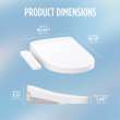 Toto(R) Washlet(R) S2 Electronic Bidet Toilet Seat With Instantaneous Water Heating, Premist And Ewater+ Wand Cleaning, Round, Cotton White - SW3345#01