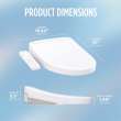 Toto(R) Washlet(R) S2 Electronic Bidet Toilet Seat With Instantaneous Water Heating, Premist And Ewater+ Wand Cleaning, Elongated, Cotton White - SW3346#01