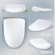 Toto(R) Washlet(R)+ S7 Electronic Bidet Toilet Seat With Ewater+(R) Bowl And Wand Cleaning And Classic Lid, Elongated, Cotton White - SW4724AT40#01