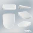 Toto(R) Washlet(R) S7A Electronic Bidet Toilet Seat, Ewater+(R) Bowl And Wand Cleaning, Auto Open And Close Contemporary Lid, Round, Cotton White - SW4735#01