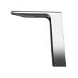 Toto(R) Libella Semi-Vessel Ac Powered 0.5 Gpm Touchless Bathroom Faucet With Thermostatic Mixing Valve, 10 Second On-Demand Flow, Polished Chrome - T23M51AT#CP