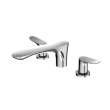 Toto(R) Go Two-Handle Deck-Mount Roman Tub Filler Trim, Polished Chrome - TBG01201U#CP