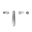 Toto(R) Go Two-Handle Deck-Mount Roman Tub Filler Trim With Handshower, Polished Chrome - TBG01202U#CP