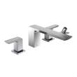 Toto(R) Gr Two-Handle Deck-Mount Roman Tub Filler Trim With Handshower, Polished Chrome - TBG02202U#CP
