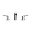 Toto(R) Gs Two-Handle Deck-Mount Roman Tub Filler Trim, Polished Chrome - TBG03201U#CP