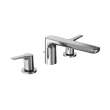 Toto(R) Gs Two-Handle Deck-Mount Roman Tub Filler Trim, Polished Chrome - TBG03201U#CP