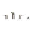 Toto(R) Gs Four-Hole Deck-Mount Roman Tub Filler Trim With Handshower, Brushed Nickel - TBG03202U#BN