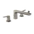 Toto(R) Gs Four-Hole Deck-Mount Roman Tub Filler Trim With Handshower, Brushed Nickel - TBG03202U#BN