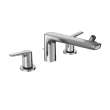Toto(R) Gs Four-Hole Deck-Mount Roman Tub Filler Trim With Handshower, Polished Chrome - TBG03202U#CP