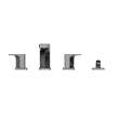 Toto(R) Ge Two-Handle Deck-Mount Roman Tub Filler Trim With Handshower, Polished Chrome - TBG07202U#CP