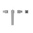 Toto(R) Ge Two-Handle Deck-Mount Roman Tub Filler Trim With Handshower, Polished Chrome - TBG07202U#CP