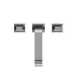 Toto(R) Gc Two-Handle Deck-Mount Roman Tub Filler Trim, Polished Chrome Nickel - TBG08201U#CP