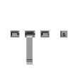 Toto(R) Gc Two-Handle Deck-Mount Roman Tub Filler Trim With Handshower, Polished Chrome - TBG08202U#CP