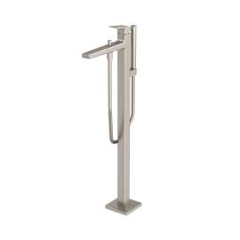 Toto(R) Gb Freestanding Bathroom Tub Filler With Comfort Glide(Tm) And Comfort Wave(Tm), Brushed Nickel - TBG10306U#BN