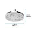 Toto(R) G Series 1.75 Gpm Single Spray 8.5 Inch Round Showerhead With Comfort Wave Technology, Polished Chrome - TBW01003U4#CP