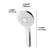 Toto(R) G Series 1.75 Gpm Single Spray 4 Inch Round Handshower With Comfort Wave Technology, Polished Chrome - TBW01009U4#CP