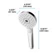 Toto(R) G Series 1.75 Gpm Multifunction 4 Inch Round Handshower With Active Wave, Comfort Wave, And Warm Spa, Polished Chrome - TBW01011U4#CP