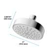 Toto(R) L Series 1.75 Gpm Single Spray 4 Inch Modern Round Showerhead, Polished Chrome - TBW01012U4#CP