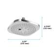 Toto(R) G Series 1.75 Gpm Multifunction 8.5 Inch Square Showerhead With Comfort Wave And Warm Spa, Polished Chrome - TBW02004U4#CP
