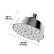 Toto(R) L Series 1.75 Gpm Multifunction 4 Inch Classic Round Showerhead, Polished Chrome - TBW03001U4#CP