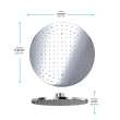 Toto(R) G Series(R) 2.5 Gpm Single Spray 12 Inch Round Showerhead With Comfort Wave(R), Polished Nickel - TBW07003U1#PN