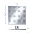 Toto(R) G Series(R) 2.5 Gpm Single Spray 10 Inch Square Showerhead With Comfort Wave(R), Polished Nickel - TBW08002U1#PN