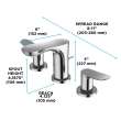 Toto(R) Go Series 1.2 Gpm Two Handle Widespread Bathroom Sink Faucet With Drain Assembly, Polished Chrome - TLG01201U#CP