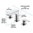 Toto(R) Gs Series 1.2 Gpm Two Handle Widespread Bathroom Sink Faucet With Drain Assembly, Polished Chrome - TLG03201U#CP
