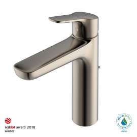 Toto(R) Gs Series 1.2 Gpm Single Handle Bathroom Faucet For Semi-Vessel Sink With Comfort Glide Technology And Drain Assembly, Brushed Nickel - TLG03303U#BN
