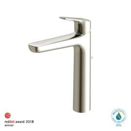 Toto(R) Gs Series 1.2 Gpm Single Handle Bathroom Faucet For Vessel Sink With Comfort Glide Technology And Drain Assembly, Brushed Nickel - TLG03305U#BN