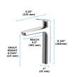 Toto(R) Gs Series 1.2 Gpm Single Handle Bathroom Faucet For Vessel Sink With Comfort Glide Technology And Drain Assembly, Polished Chrome - TLG03305U#CP