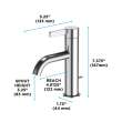 Toto(R) Gf Series 1.2 Gpm Single Handle Bathroom Sink Faucet With Comfort Glide Technology And Drain Assembly, Polished Nickel - TLG11301U#PN