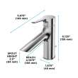 Toto(R) TLS01301U#CP Lb Series 1.2 Gpm Single Handle Bathroom Sink Faucet With Drain Assembly, Polished Chrome