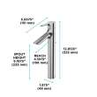Toto(R) TLS01307U#CP Lb Series 1.2 Gpm Single Handle Bathroom Faucet For Vessel Sink With Drain Assembly, Polished Chrome