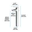 Toto(R) Lf Series 1.2 Gpm Single Handle Bathroom Faucet For Vessel Sink With Drain Assembly, Polished Chrome - TLS04306U#CP
