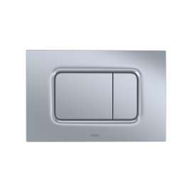 Toto(R) Dual Flush Rectangle Push Button Plate For Select Duofit In-Wall Tank Unit, Matte Silver - YT920#MS