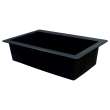 22-in W x 33-in L Granite Super Single Drop-in 1-Hole Kitchen Sink in Black with Grid, Strainer, Installation Kit