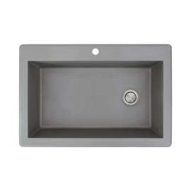 RTSS3322 Radius 33-in x 22-in Drop-in Granite Kitchen Sink