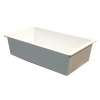 31.75-in x 19.125-in x 9.5-in silQ Granite Kitchen Sink with Super Single bowl, Undermount Installation, in White