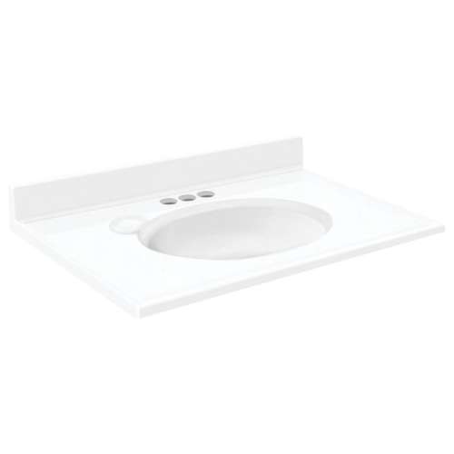 Transolid Cultured Marble 37-in x 19-in Vanity Top