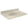 Transolid Cultured Marble 49-in x 19-in Vanity Top